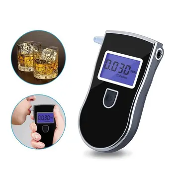 Digitálny Alkohol Tester Breathalyzer Analyzátor Alkoholu Breathalyser LCD Detektora Alkoholu Senzor Alkoholu Meter S 5 Úst Kusov