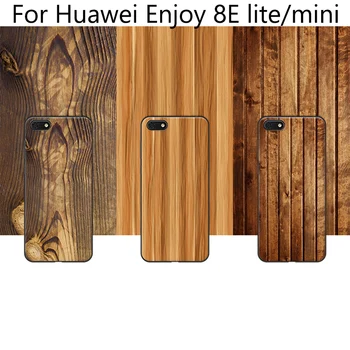 2 KS póry Dreva prípadoch Pre Huawei Užite si 8E lite mini prípade mäkké zadný kryt Na Huawei Užite si 8Elite 8Emini prípade Enjoy8E lite kryt