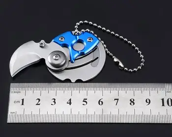 30pcs Mini Prenosné aplikácie Keychain Mince Skladací Nôž Keyring nôž z Nerezovej Ocele Vreckové Nože Vonkajšie výchovy k DEMOKRATICKÉMU občianstvu Taktické Lov Nástroj