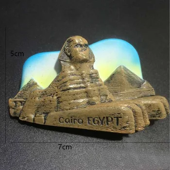 Egypt 3D živice Tvorivé cestovného Ruchu Živice Magnety na Chladničku Nálepky domov dodávky