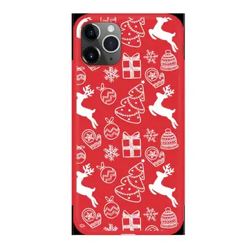 Vianočné silikónové puzdro Pre iPhone 11, 11Pro, Max 7 8 6 6 Plus 5 5S SE X XS XR XS Max Dievča Vianočné jeleň elk roztomilý telefón Prípade