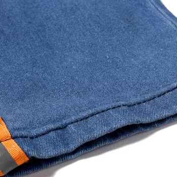 HOO 2021 mužov modrá stuha Euro džínsy Teen umývanie ležérne džínsy