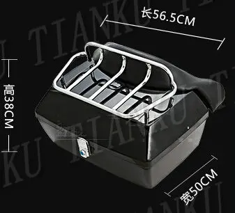 Matný čierny Kufor Chvost Box na Batožinu S Top Rack Operadlo Honda Rebel CMX 250 CA125 250 450 Gold Wing GL1500 GL1800 TIEŇ