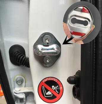 Auto Styling Auto Door Lock Zahŕňa stikcer Prípade pre Mitsubishi Lancer Ralliart Outlander Pajero Asx Auto Auto-Styling 4pcs /veľa