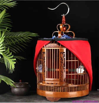 Super Drozd klietku bambusu boutique kompletnú sadu príslušenstva, vták, oceán domov pôvodné vyrezávané škorec bird house veľké ručné