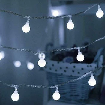 Batérie LED Loptu Garland Svetlá Víla String Nepremokavé Vonkajšie Lampy Vianočné Dovolenku Svadobné Party Dekorácie Svetlá
