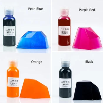 24 Farby, Veľké Fľaše 30ml Živice Pigment Auta Transparentné Epoxidové UV Živice Farbivo U4LF