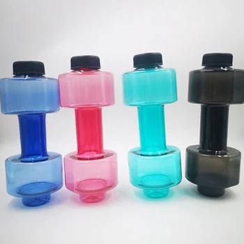 4 Farby Športové Fľaše s Vodou 550ml Činka fitness fľaša na vodu