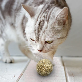 Pet Mačka Prírodné Catnip Liečbu Loptu Prospech Domov Naháňa Hračky Zdravé, Bezpečné Jedlé Liečbe