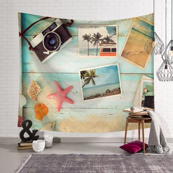 Gobelín Stene Visí Plážové Scenérie 3D Tlač Domov Deka Dekorácie Polyester Krásny prehoz cez posteľ Hodiť Gobelín
