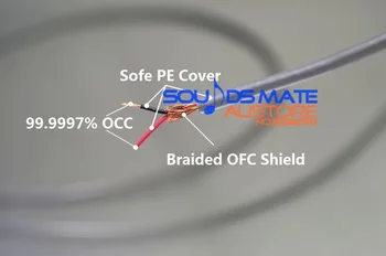 HIFI Audio Kábel 99.9997% 5N OCC Slúchadlový Kábel Drôt Linka Pre Sennheiser Momentum Cez Ucho , Na Uchu Slúchadlá