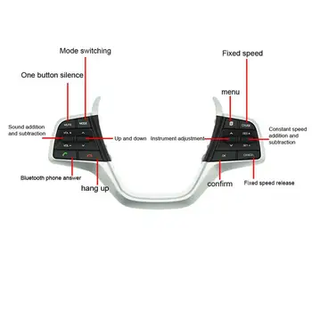 Auto Bluetooth Tlačidlo Ovládania Hlasitosti Kanál, Telefón, Tempomat Volant Tlačidlá Switch Pre Hyundai Elantra 1.6 L