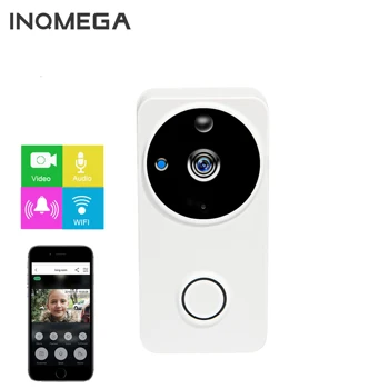 INQMEGA WiFi Security Door Bell Video Zvonček Smart Wireless Vizuálny Záznam Home Monitor, Nočné Videnie Intercom dvere telefón