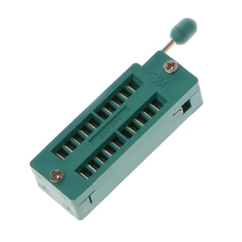 16 20 24 28 40 S Pin 2.54 MM Zelená DIP Test Univerzálny ZIF IC Zásuvky Zvárania Typ