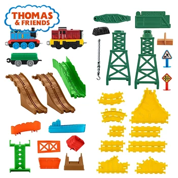 Skutočné Thomas Anime Hračka Elektrický Vlak, Auto, Trať Pre Deti Vzdelávania Budovy Thomas a Priateľov Brinquedos DWB95