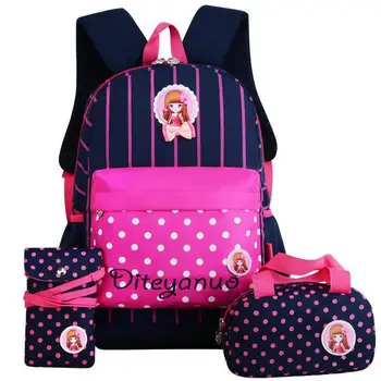 2018 Módne deti karikatúra tlače batohy deti školské tašky pre dievčatá High-capacity princezná cestovný batoh mochila lech