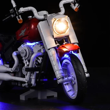 LED Kompatibilný Pre 10269 Tvorivé Rôzne Série HarleyED Hračka Motocykel Osvetlenie Skupiny Tehly Blok, Sada Darček