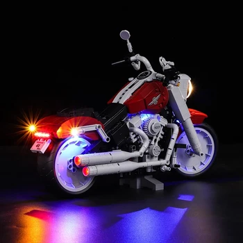 LED Kompatibilný Pre 10269 Tvorivé Rôzne Série HarleyED Hračka Motocykel Osvetlenie Skupiny Tehly Blok, Sada Darček