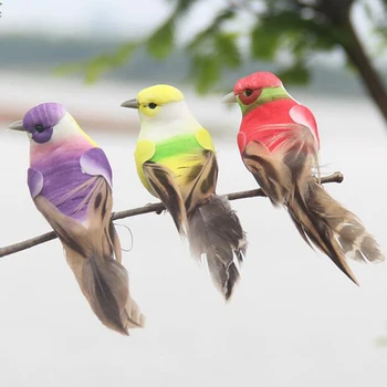 1Pc umelé perie vtákov hniezdo dekoratívne mini lastovičky domov, záhradných ozdôb
