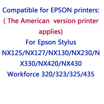 5Pack Kompatibilné epson 124 atramentových zásobníkov T1241 T1242 T1243 T1244 vhodné pre Zamestnancov 320/323/325/435 pritner