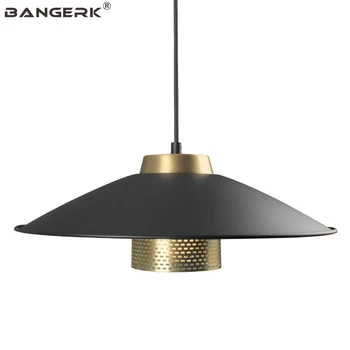 BANGERK Loft Jednoduché Moderné LED Prívesok Lampa Pre Jedáleň Black Železa Závesné Svetlo Domova Droplight Osvetlenie Hanglamp