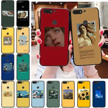 Veľké umenie, estetické van Gogh Mona Lisa Telefón puzdro Na Huawei Honor 5A 7A 7C 8A 8C 8X 9X 9XPro 9Lite 10 10i 10lite 20 20lite
