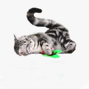 Pet Kitty Tri-oddielu Teleskopická Vtipné Mačku Stick Hračka 5 Nahradenie hlavovom