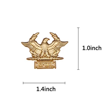 Zlatý Znak SPQR Odznak Westair Ríše Rímskej Vojenskej Eagle Starovekého Ríma pin