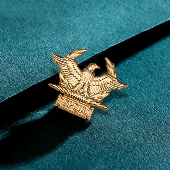 Zlatý Znak SPQR Odznak Westair Ríše Rímskej Vojenskej Eagle Starovekého Ríma pin
