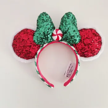 Disney Park Mickey Minnie TheGingerbreadMan hlavový most pokrývku hlavy kostým loptu Nový Rok darčeky pre deti