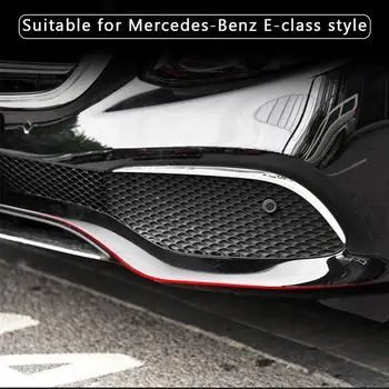 3ks Chrome ABS Ochranu Predného Nárazníka Doska Postaviť Edition Výbava pre Mercedes Benz Triedy E W213 2016-2019 Modely, Príslušenstvo