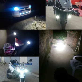 2 ks Auto, Motocykel, LED Svetlo Vonkajšie Reflektory Nepremokavé 8W Off Road Auto Motor Lampa LED Reflektory Svetlometu Príslušenstvo