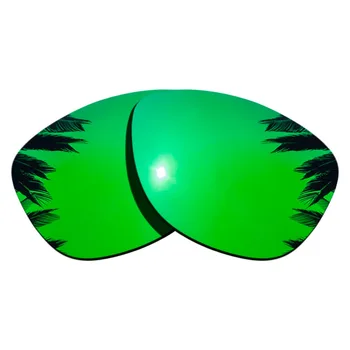 (Strieborná+Čierna+Zelená Zrkadlové Náter) 3-Páry Polarizované Náhradné Šošovky pre Frogskins Rám UVA & UVB Ochrany