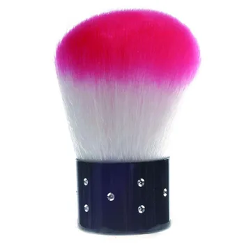 Ružová Biely Prach Odstraňovač Kefa pre Nail Art alebo Kozmetické Face Brush Make Up