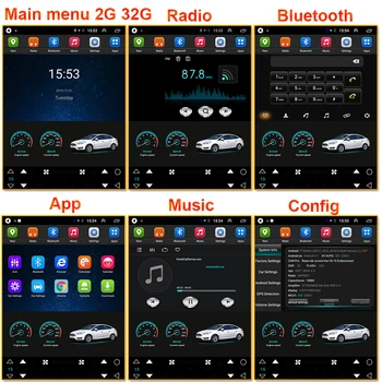 Android OS 9.0 10.4 palcový IPS obrazovka, vertikálne auta gps multimediálne rádio bt navigáciu prehrávač pre ford focus klasická 2005-