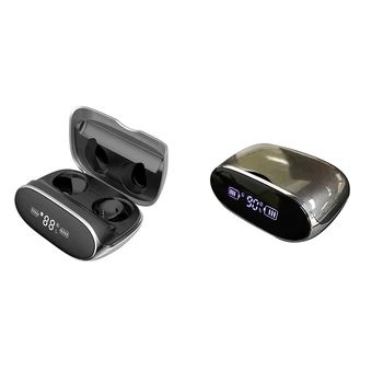 Nové Obchodné Darček Headset Oslňujúci Svetlý Kov Textúrou, Čierna Technológia Bluetooth 5.0