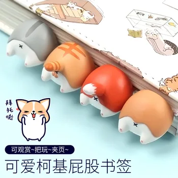 Kreatívne Keji zadok roztomilý kreslený animácie vynikajúcej záložku zvierat čistá červená papiernictvo darček pre študentov