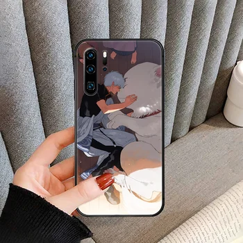 Anime Gin Tama Telefón prípade kryt Na Huawei P Mate Smart 10 20 30 40 Lite Z Roku 2019 Pro black black funda luxusné späť celkom Etui 3D