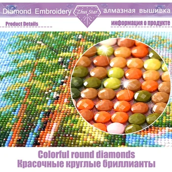 5D DIY plné námestie / round-diamond maľovanie lesa opice diamond výšivky cross stitch drahokamu mozaiky domáce dekorácie ZWQ