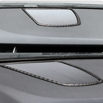 Auto Panel Reproduktor Rám z Uhlíkových Vlákien Výbava Nálepky Auto Interiér dekorácie Doplnky pre BMW 5 Series F10 2011-2017 pekné