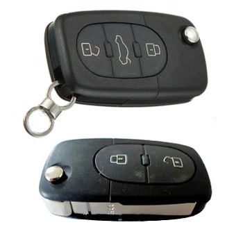 Diaľkové Tlačidlo Ochrany Prípade OVÁLNE Key Pad 2 3 Tlačidlo Pre VW Golf Jetta MK4 MODRÁ FARBA