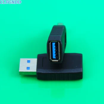 180 stupeň Mužov a Žien USB3.0 Adaptér USB3 Žena na Male Konektor USB3.0 Chrániť rozšírenie spoločného USB3.0 Mužskej Pripojiť Žena