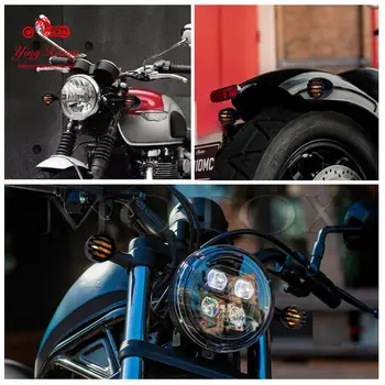 12V 5W Plastové Amber Motocykel Gril Bullet Indikátor Zase Signálne Svetlá vhodné Pre F650 GS/ST F700GS R800GS C650GT G310R