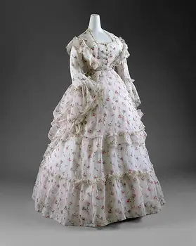 1870s Obdobia Romantizmu Módne šaty Divadelné Šaty