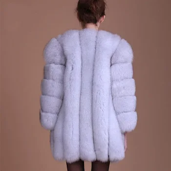 Elegantné Luxusné Umelú Kožušinu Kabát Ženy 2020 Jeseň A V Zime Teplý Mäkký Sveter Kožušiny Bunda Žena Plyšové Kabát Bežné Plyšové Coats