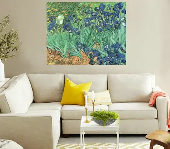 Irises olejomaľba Kvety Vincent Van Gogh Slávny obraz Reprodukciu, Pre Domáce Dekorácie dropshipping je vítaný