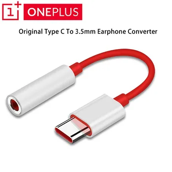 Oneplus 8 7 7T Pro USB Typu C Na 3,5 mm Slúchadlá Adaptér Aux Audio Pre Jeden plus 1+ Nord N10 N100 USB-C Music Converter Kábel
