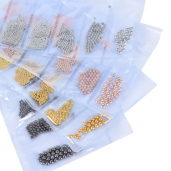 Micro Nail Art Perličky, Kamienky na Nechty, Dekorácie Farebné Lesklé Kaviárové Perly Korálky UV Gél Manikúra Príslušenstvo