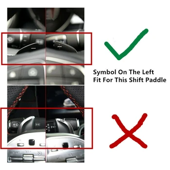 Čierna Hliníková Zliatina Volant Shift Pádlo Rozšírenie Radiacej Náhrada za Mercedes Benz C E Cl GLC