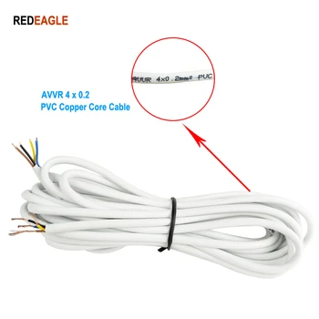 REDEAGLE AVVR 4-core Video Audio Power Predlžovací Kábel 4x0.2 mm 5M 10 M 20 M Voliteľné 4PIN Medený Drôt Doprava Zadarmo